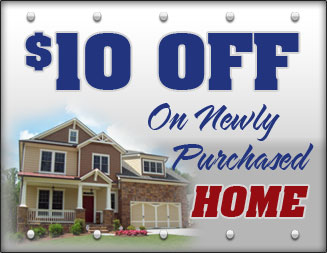 $10 off on newly purchased homes