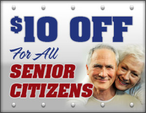 10% off senior Citizens